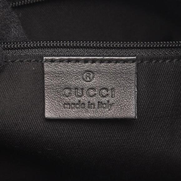 GUCCI Black Leather Shoulder Bag - Picture 5 of 11
